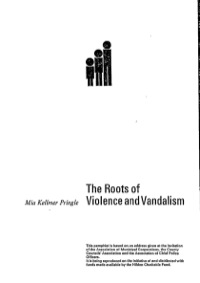 Imagen de portada: The Roots of Violence and Vandalism 9781905818761