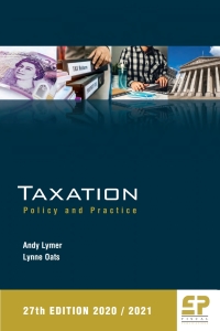 Imagen de portada: Taxation: Policy & Practice (2020/21) 27th edition 9781906201555