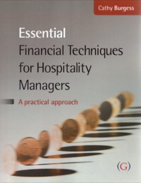 Cover image: Essential Financial Techniques for Hospitality Managers 9781906884161
