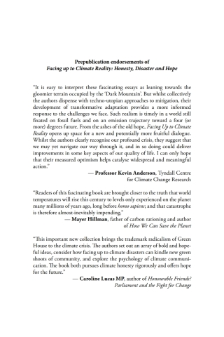 Imagen de portada: Facing Up to Climate Reality: Honesty, Disaster and Hope 1st edition 9781907994920