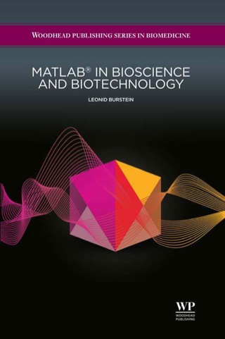 Imagen de portada: Matlab® in Bioscience and Biotechnology 9781907568046