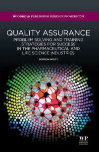 Imagen de portada: Quality Assurance: Problem Solving And Training Strategies For Success In The Pharmaceutical And Life Science Industries 9781907568367