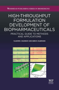 Cover image: High-Throughput Formulation Development of Biopharmaceuticals 9781907568633