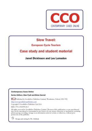 Immagine di copertina: Slow Travel: European Cycle Tourism 9781908999115