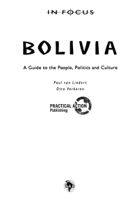 Immagine di copertina: Bolivia In Focus 9780906156919