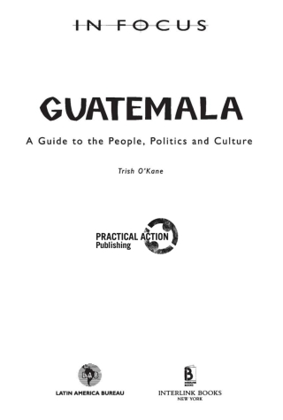 Cover image: Guatemala In Focus 9781899365241
