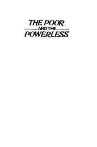 Imagen de portada: The Poor and the Powerless 9780906156353