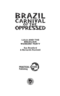 Imagen de portada: Brazil: Carnival of the Oppressed 9780906156995