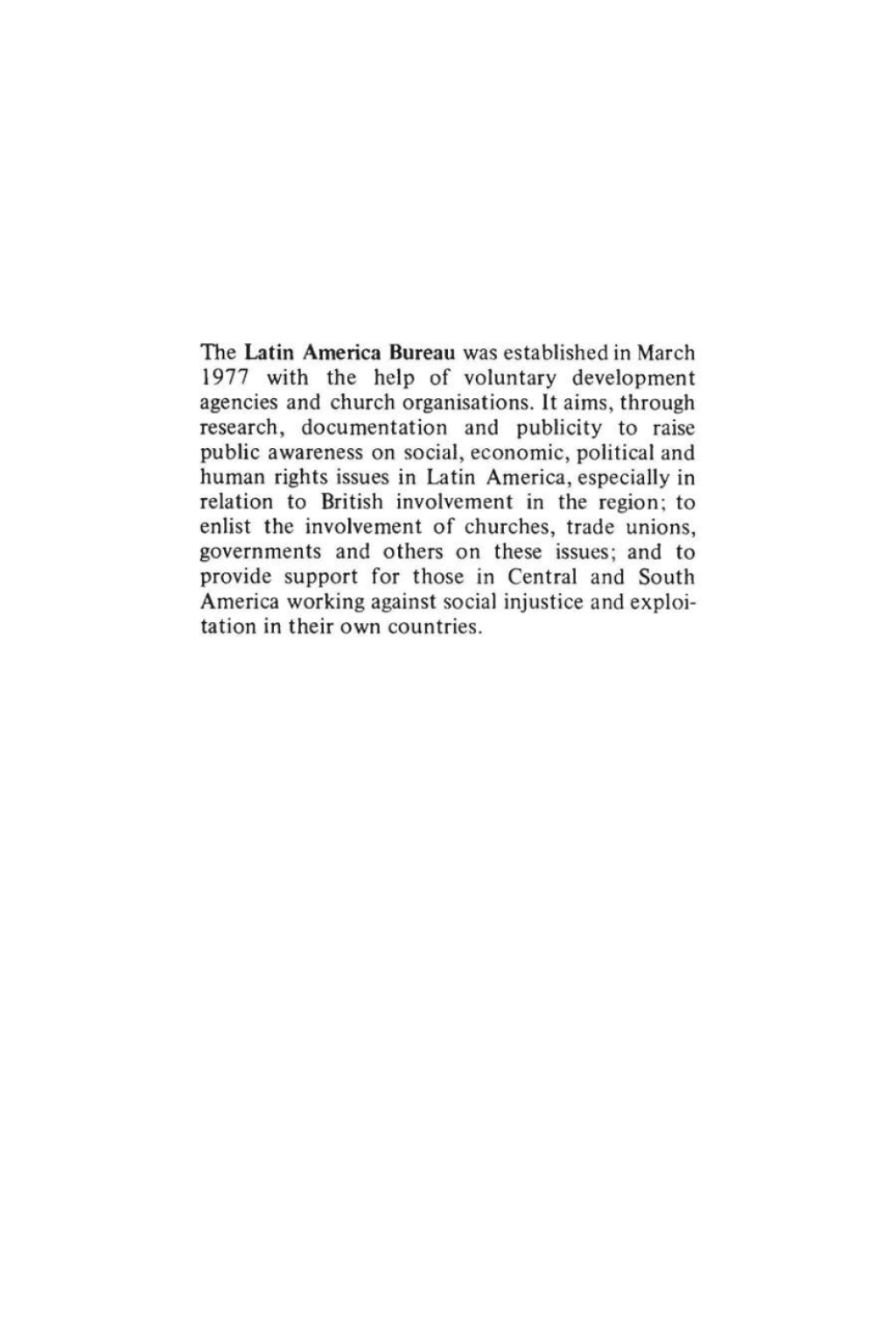 Britain and Latin America 1978
