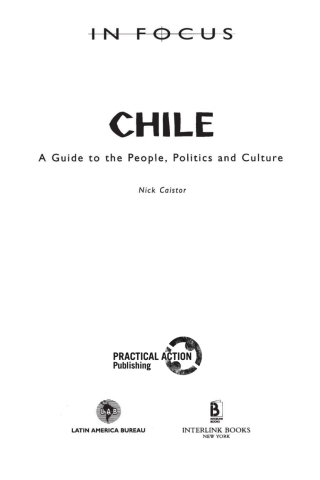 Cover image: Chile In Focus 9781899365180
