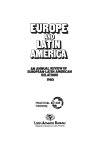 صورة الغلاف: Europe and Latin America 1980 9780906156094