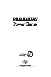 Cover image: Paraguay 9780906156100