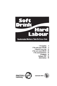 Cover image: Soft Drink, Hard Labour 9780906156339