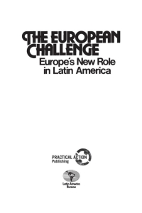 Cover image: The European Challenge 9780906156148