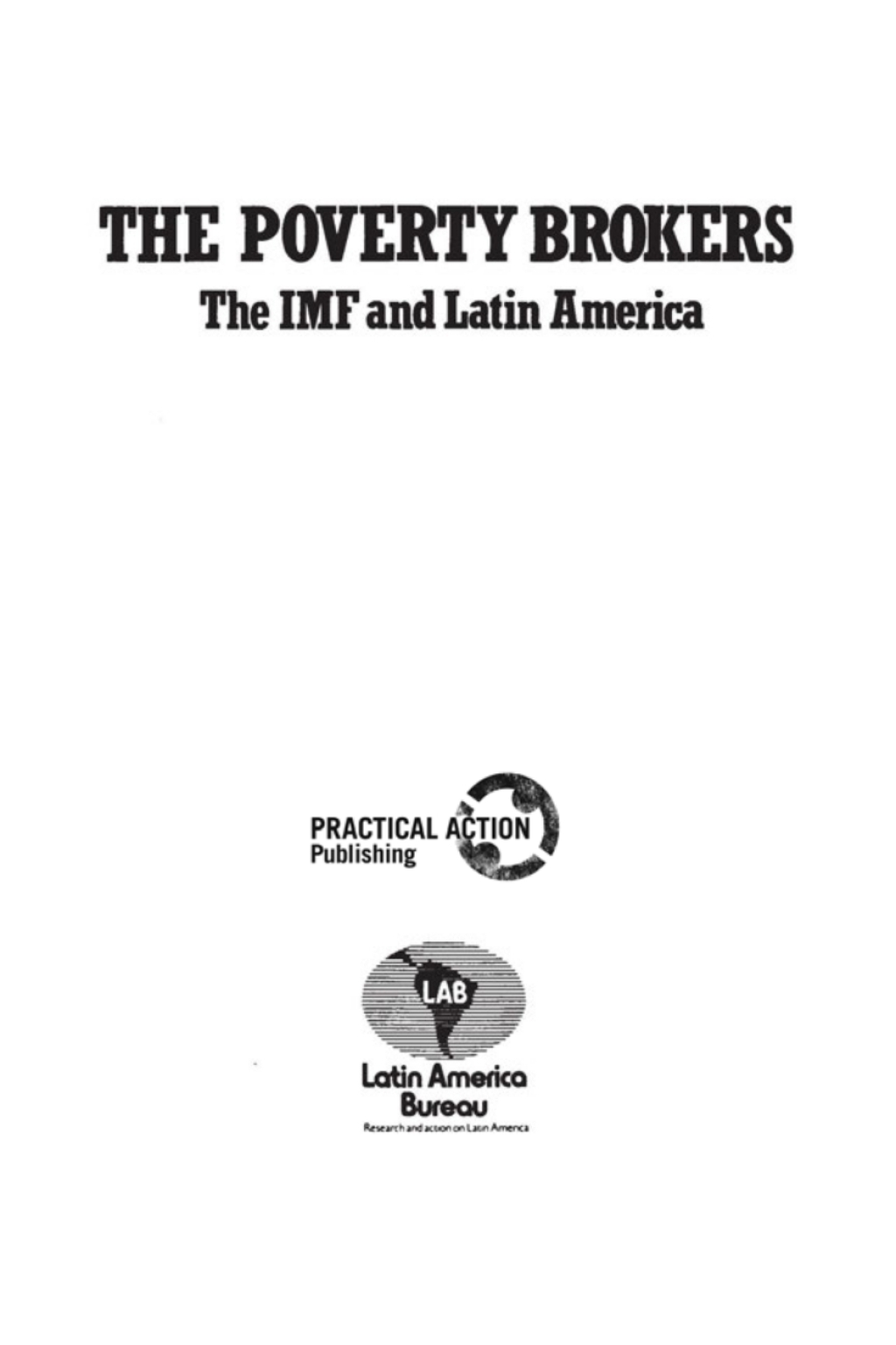 The Poverty Brokers eBook