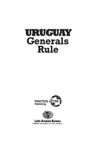 Imagen de portada: Uruguay 9780906156070