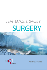 Imagen de portada: SBAs, EMQs & SAQs in SURGERY 1st edition 9781910079751