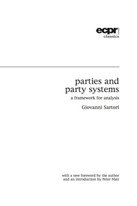 Immagine di copertina: Parties and Party Systems 1st edition 9780954796617