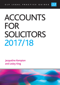 Cover image: Accounts for Solicitors 2017/18 1st edition 9781911269779