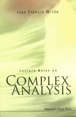 Imagen de portada: Lecture Notes on Complex Analysis 9781860946424