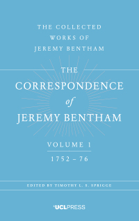 Cover image: The Correspondence of Jeremy Bentham, Volume 1 1st edition 9781911576051