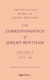 Cover image: The Correspondence of Jeremy Bentham, Volume 2 1st edition 9781911576280