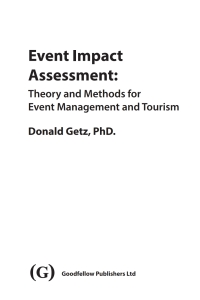 Cover image: Event Impact Assessment 9781911635048