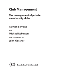 Cover image: Club Management 9781911635079