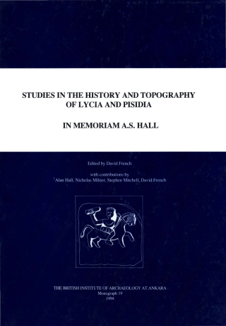 Cover image: Studies in the History and Topography of Lycia and Pisidia 9781898249030
