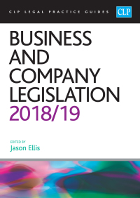 Cover image: Business and Company Legislation 2018/2019 1st edition 9781912363438