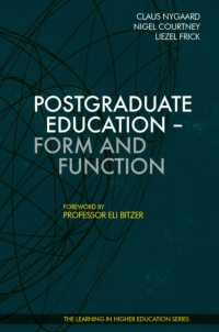 Cover image: Postgraduate Education - Form and Function 9781907471261