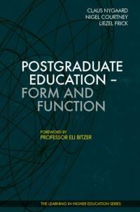 表紙画像: Postgraduate Education - Form and Function 9781907471261