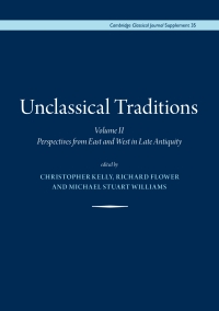 Imagen de portada: Unclassical Traditions, 9780956838100