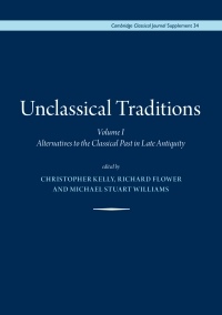 Titelbild: Unclassical Traditions, 9780906014332