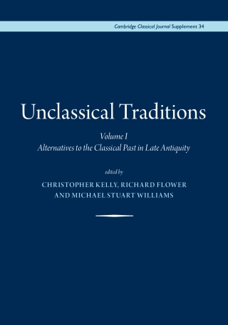 Imagen de portada: Unclassical Traditions, 9780906014332
