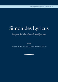 Cover image: Simonides Lyricus 9781913701062