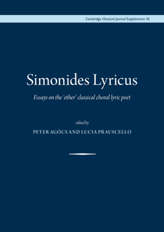 Imagen de portada: Simonides Lyricus 9781913701062