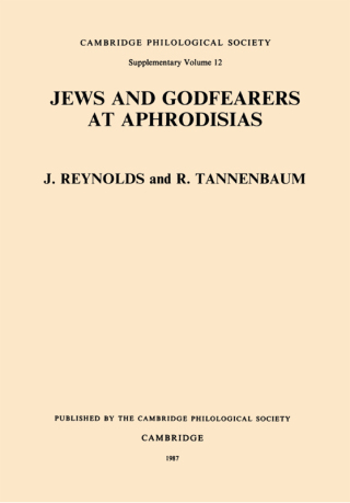Imagen de portada: Jews and Godfearers at Aphrodisias 9781913701185