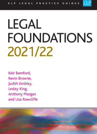 Cover image: Legal Foundations 2020/2021 20th edition 9781914202094