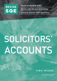 Cover image: Revise SQE Solicitors' Accounts 9781914213182