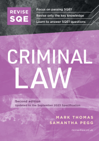Cover image: Revise SQE Criminal Law 2nd edition 9781914213687