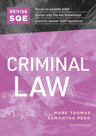表紙画像: Revise SQE Criminal Law 2025/26 2nd edition 9781914213687