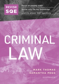 Imagen de portada: Revise SQE Criminal Law 2nd edition 9781914213687