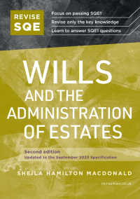 Cover image: Revise SQE Wills and the Administration of Estates 2nd edition 9781914213892