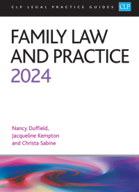 Cover image: Family Law and Practice 2024 24th edition 9781915469632