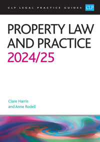 Cover image: Property Law and Practice 2024/2025 24th edition 9781915469847