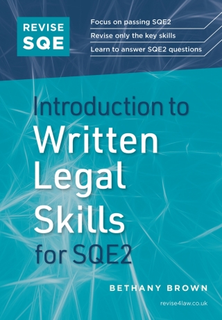 Cover image: Revise SQE Introduction to Written Legal Skills for SQE2 1st edition 9781917183130