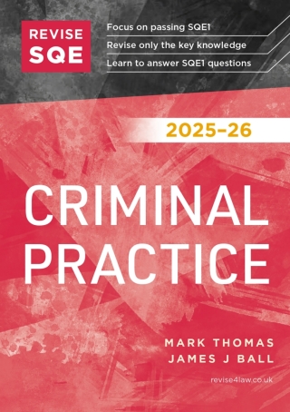 Cover image: Revise SQE Criminal Practice 2025/26 9781917183178