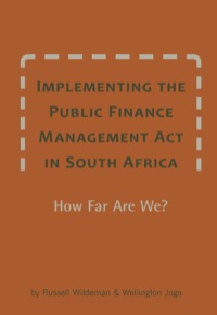 Imagen de portada: Implementing the Public Finance Management Act in South Africa 9781920409753