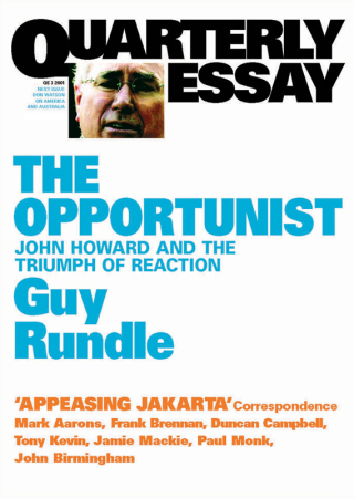 Imagen de portada: Quarterly Essay 3 The Opportunist 9781863953948